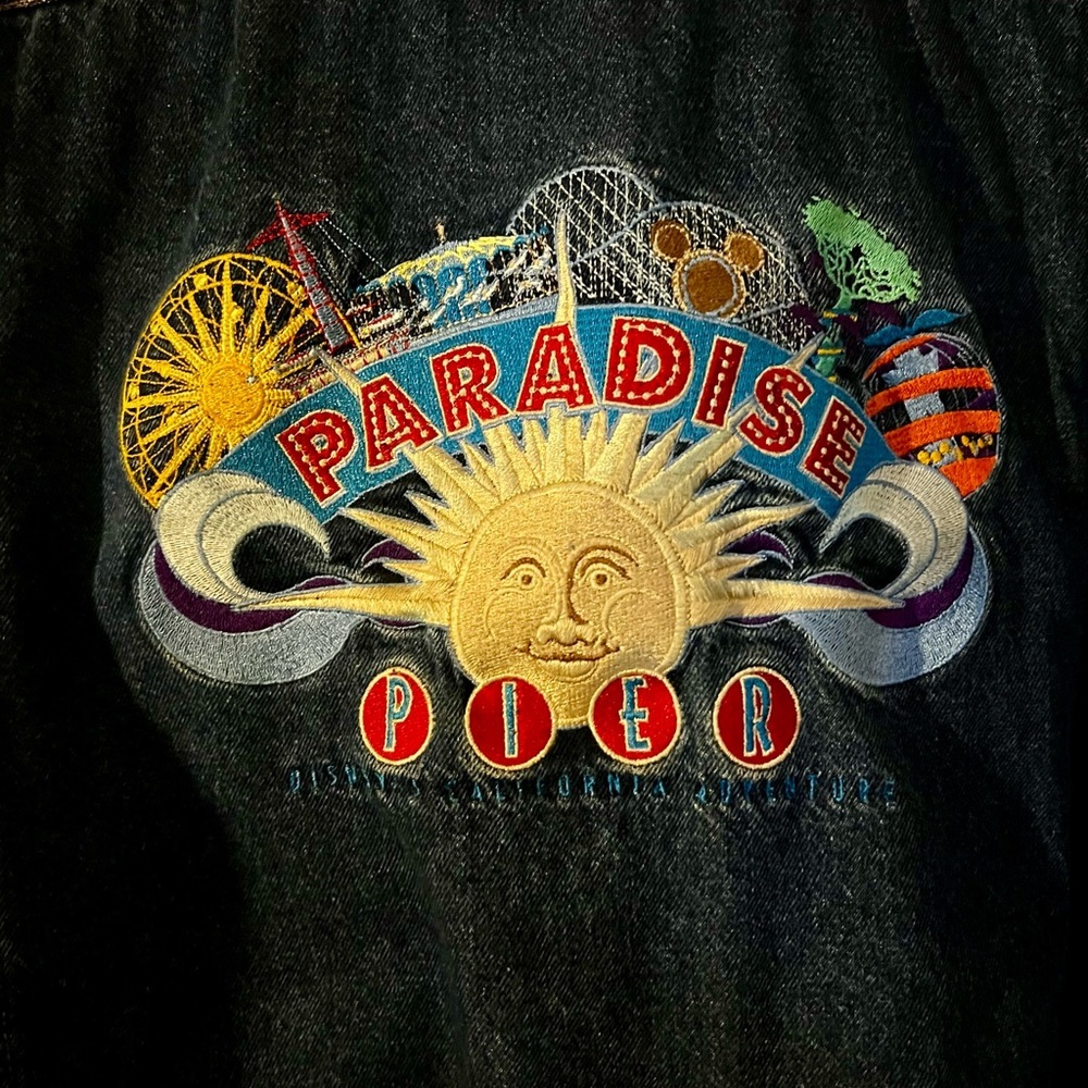 Vintage Disneyland Resort XL Denim Jacket with Lights - Picture 4 of 10